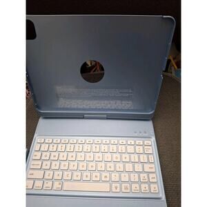 IPad Pro 11 Case Wireless Keyboard 360 Rotating Backlit Bluetooth Blue Cover